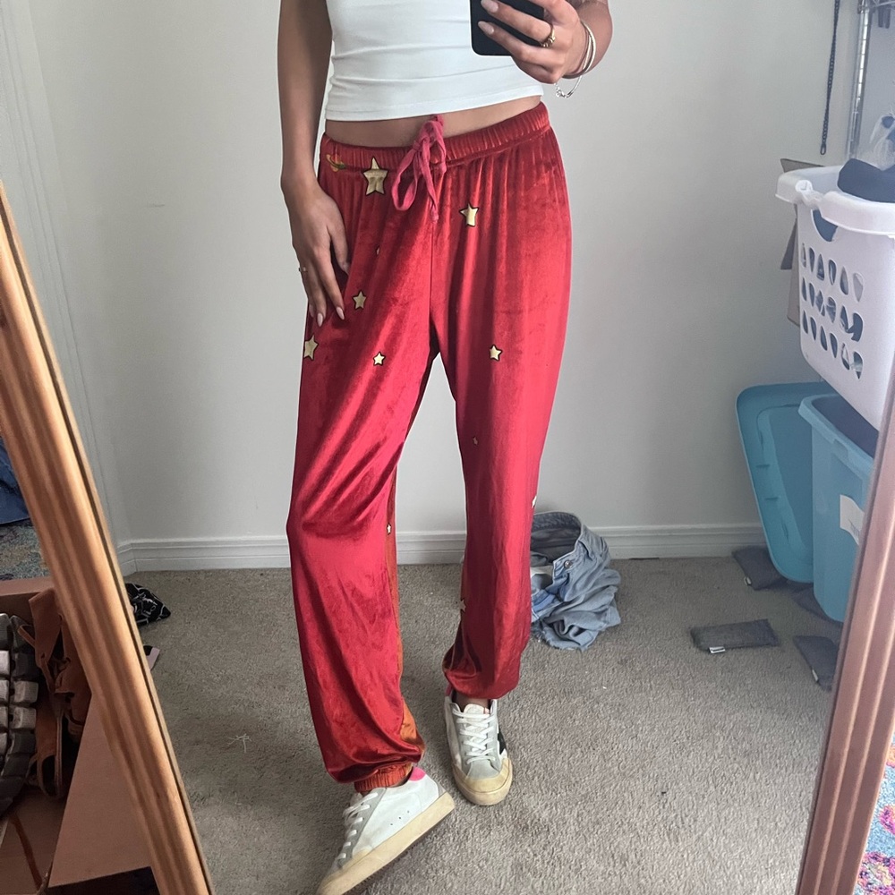 Red and Orange Aviator Nation Women’s Sweat Pants